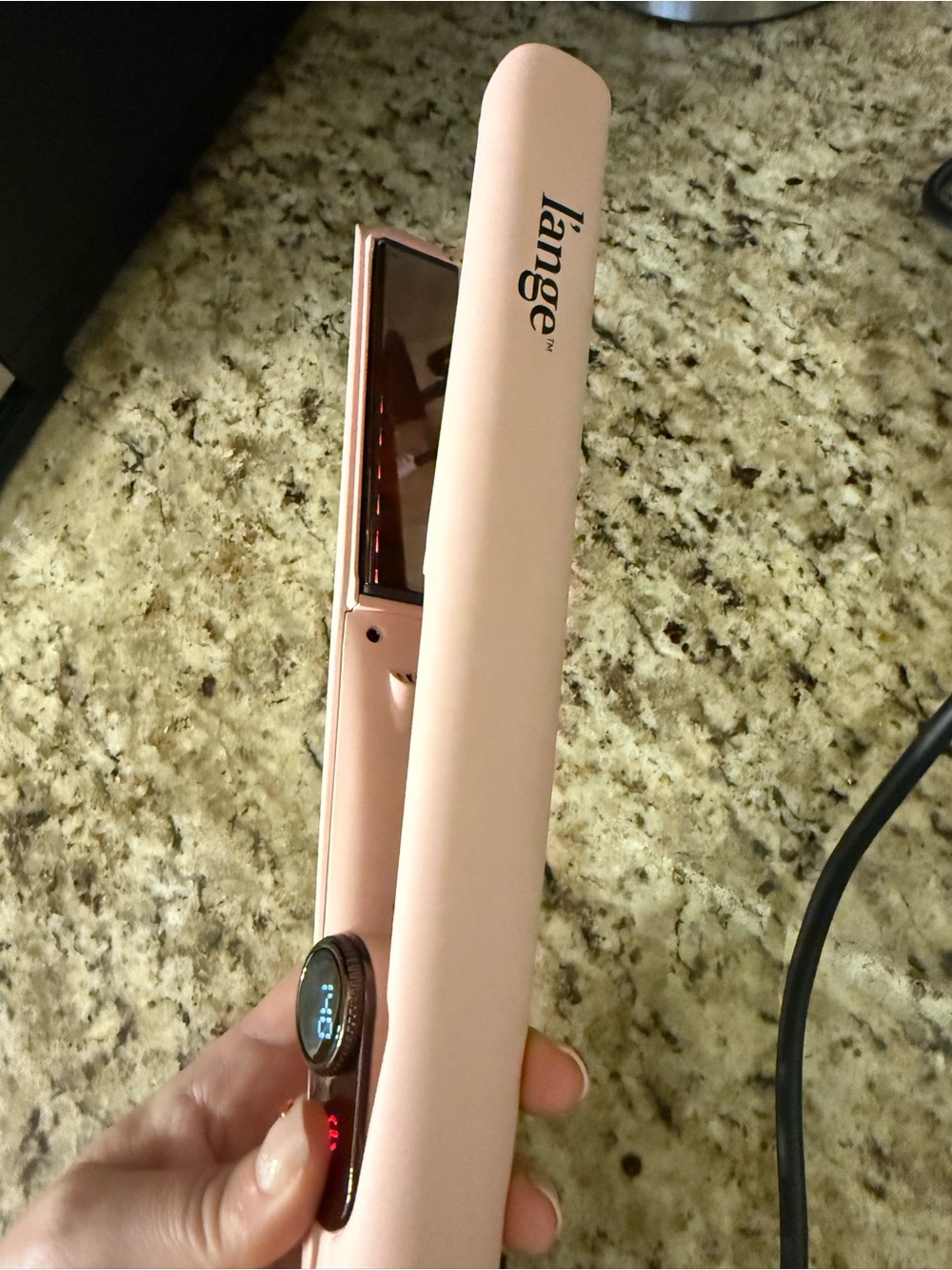 L'ANGE HAIR Le Titane Titanium Flat Iron | Hair Straightener with Curved Edges